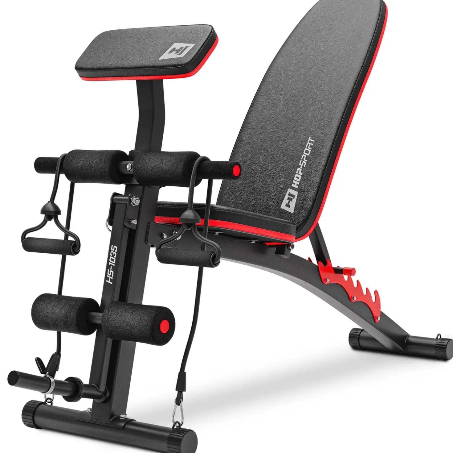 Ławka do ćwiczeń Hop-Sport HS-1035 z modlitewnikiem