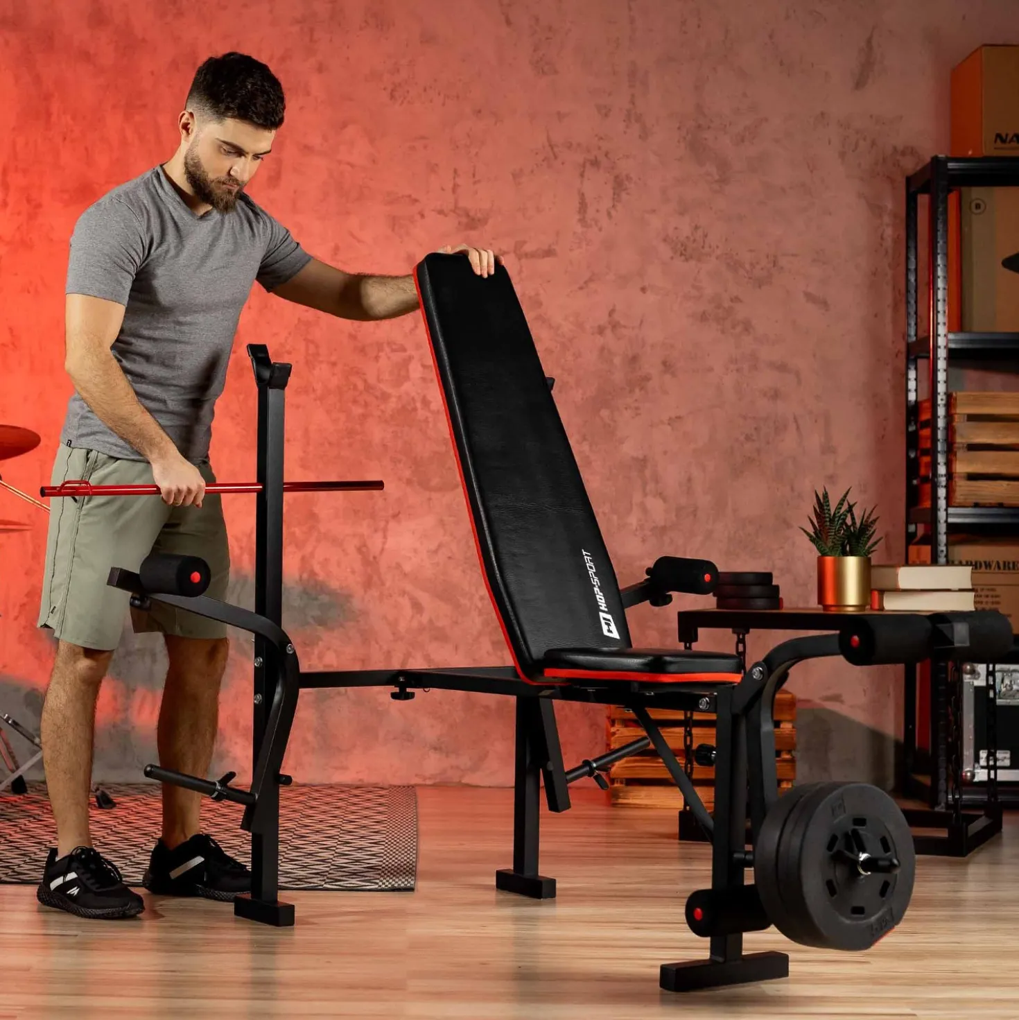 Ławka treningowa HS-1055 Pro z modlitewnikiem