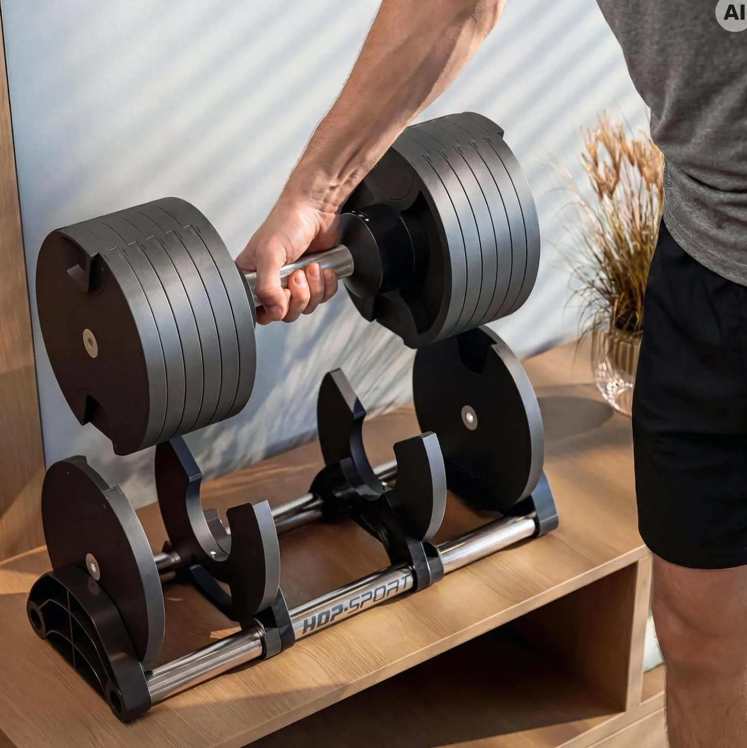 Hantla żeliwna regulowana 1x28kg HS-TG3028D