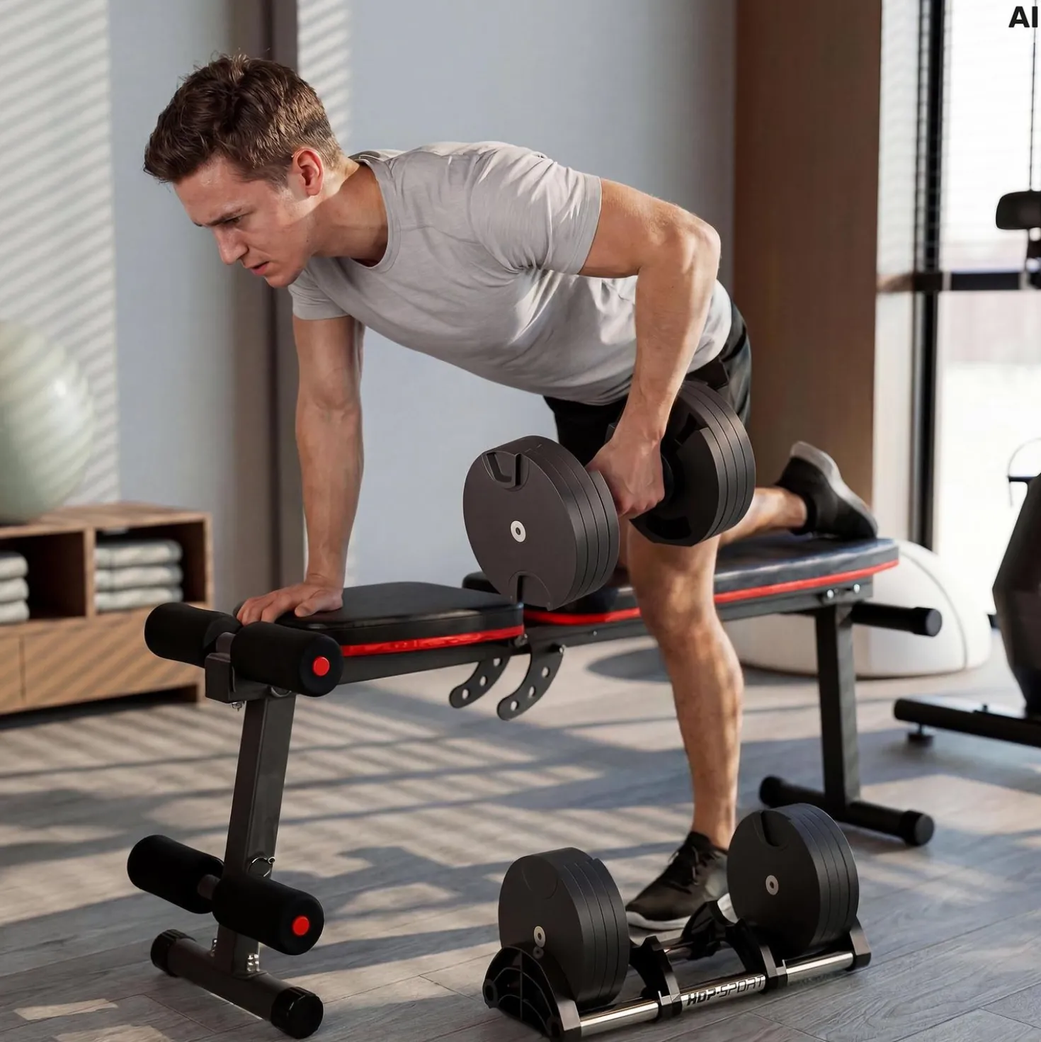 Hantla żeliwna regulowana 1x28kg HS-TG3028D