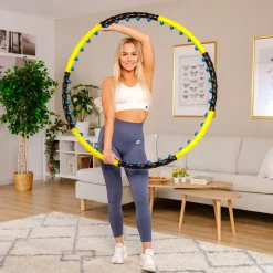 Hula hop magnetyczne wypustki odchudzające składane kulki masażer 110cm