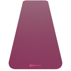 Mata fitness NBR 1cm - amarantowa - 190x60 cm