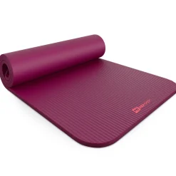 Mata fitness NBR 1,5cm - amarantowa - 190x60 cm