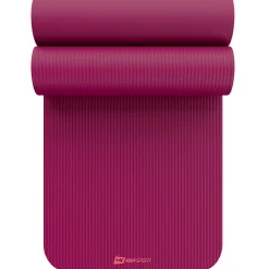 Mata fitness NBR 1,5cm - amarantowa - 190x60 cm