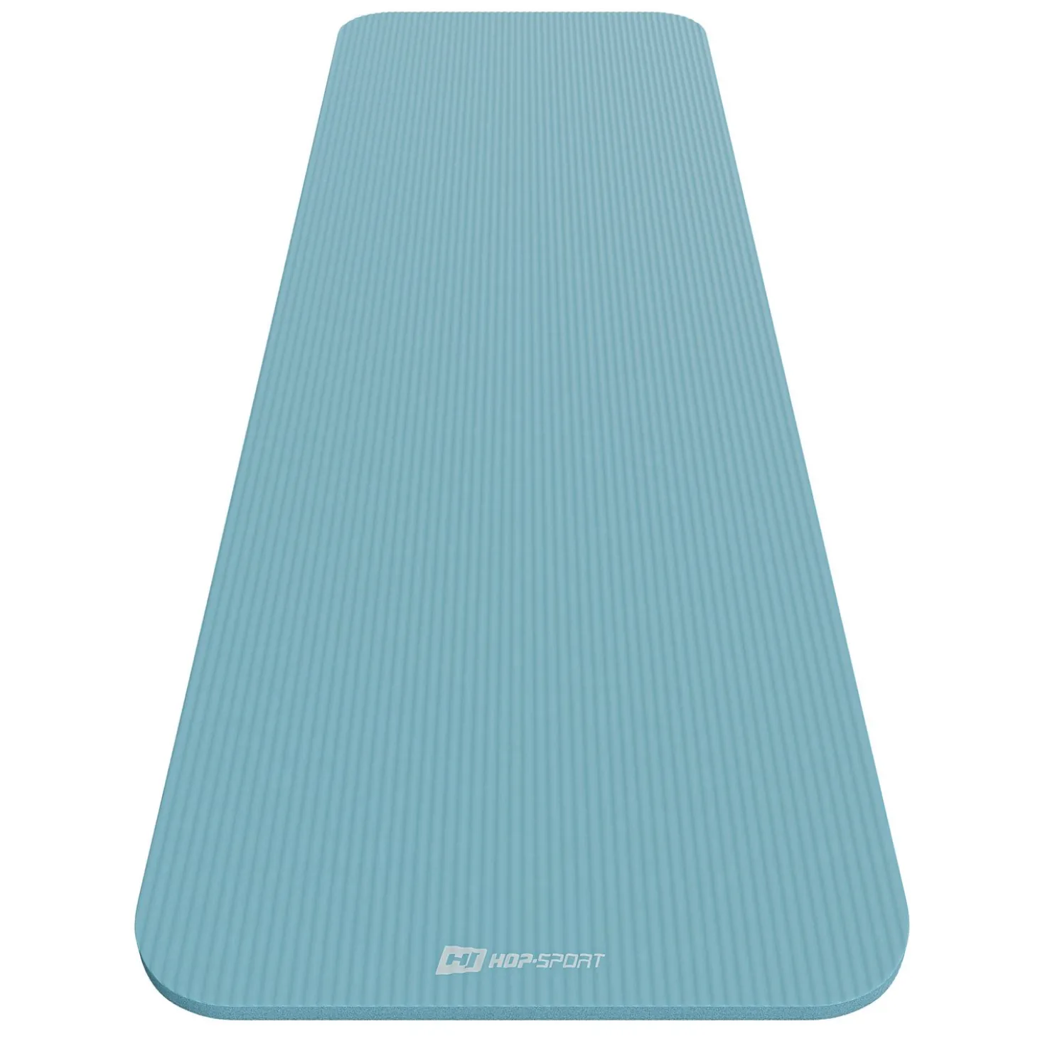 Mata fitness NBR 2cm - błękitna - 190x60 cm
