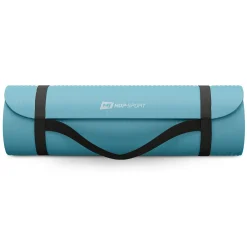 Mata fitness NBR 2cm - błękitna - 190x60 cm
