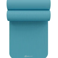 Mata fitness NBR 2cm - błękitna - 190x60 cm