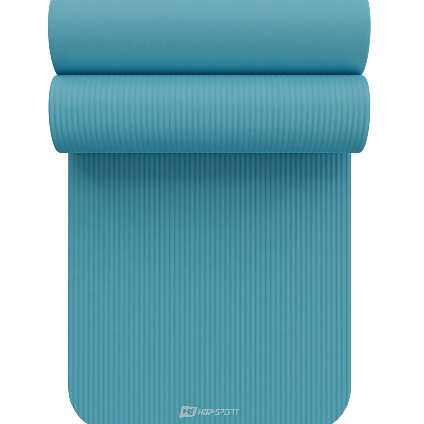 Mata fitness NBR 2cm - błękitna - 190x60 cm