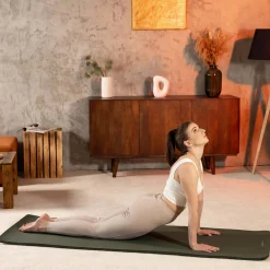 Mata fitness NBR 1cm - butelkowa zieleń - 190x60 cm