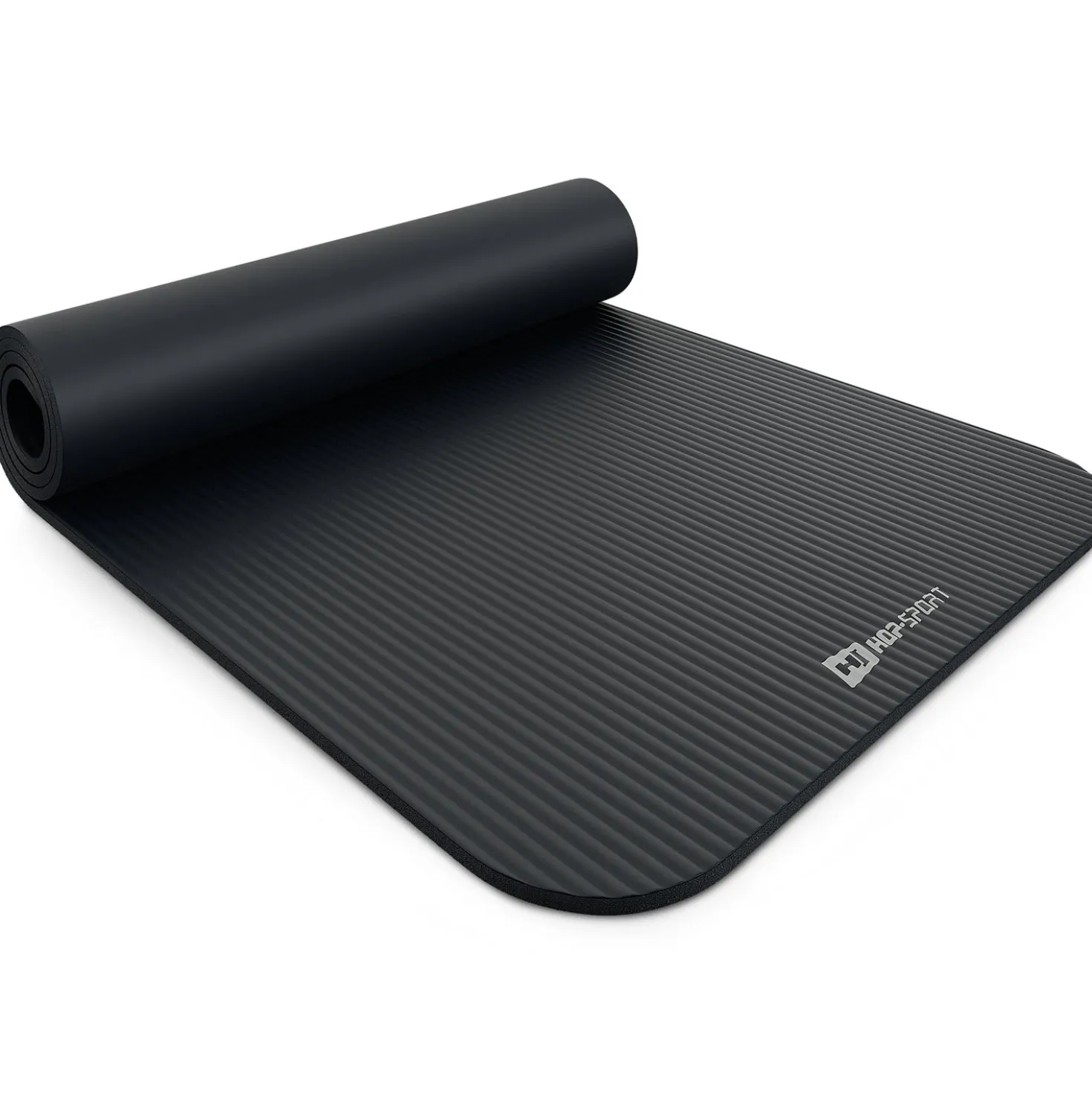 Mata fitness NBR 1cm - czarna - 190x60 cm
