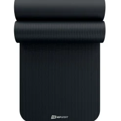 Mata fitness NBR 1,5cm - czarna - 190x60 cm