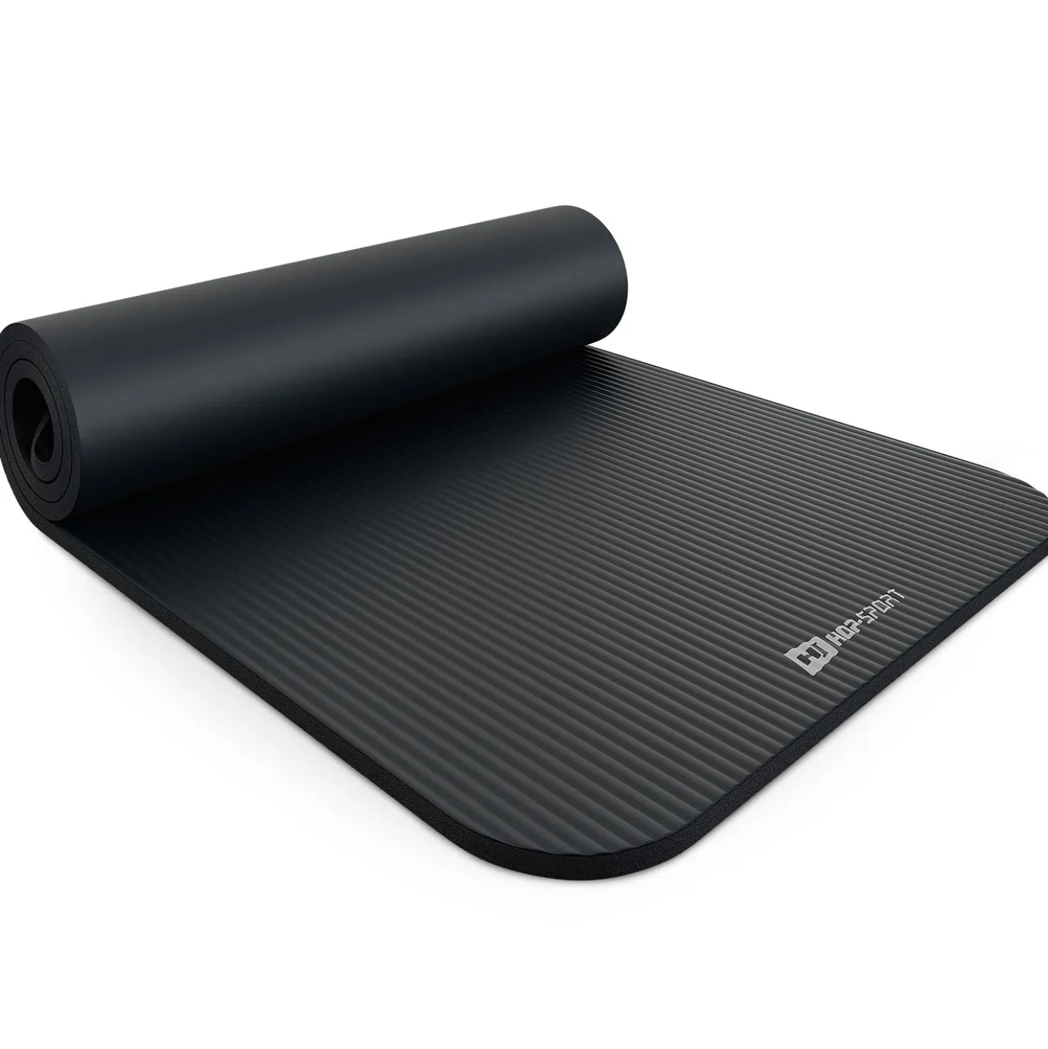 Mata fitness NBR 1,5cm - czarna - 190x60 cm