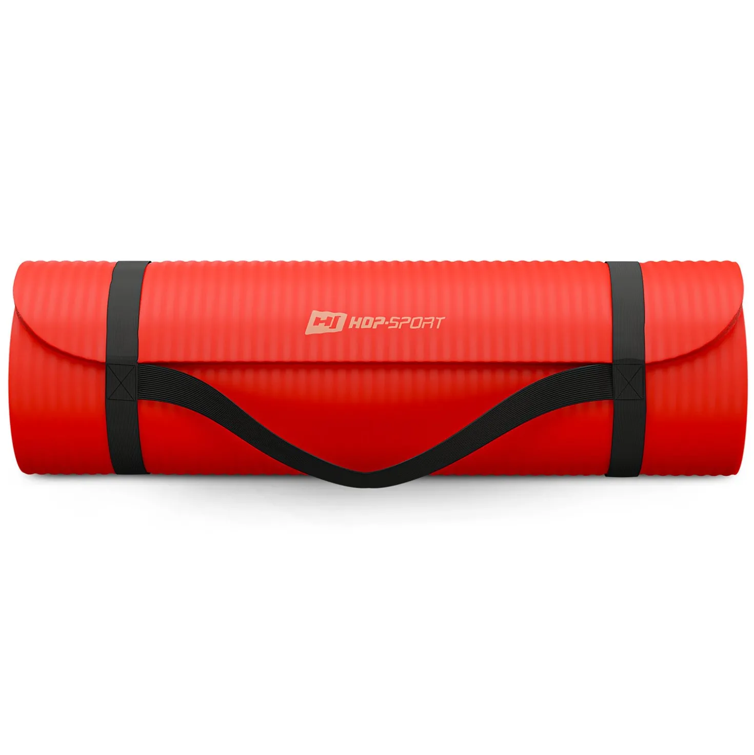 Mata fitness NBR 2cm - czerwona - 190x60 cm