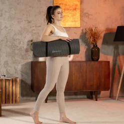Mata fitness NBR 1cm - szara - 190x60 cm