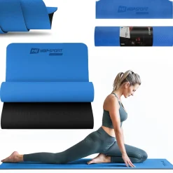 Mata fitness TPE 0,6cm - niebieska