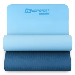 Mata fitness TPE 0,6cm niebiesko/jasnoniebieska