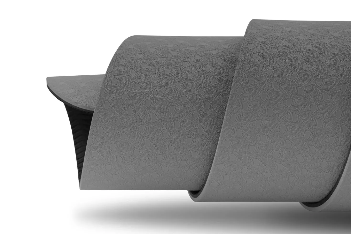Mata fitness TPE z otworami 0,8cm - szara