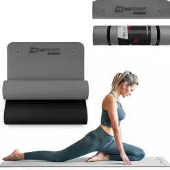 Mata fitness TPE z otworami 0,8cm - szara
