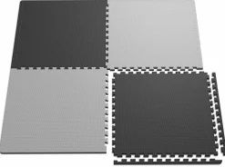Mata puzzle EVA 2cm czarno/szara - 4 sztuki