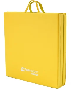 Materac gimnastyczny składany twardy 4cm - żółty