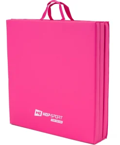 Materac gimnastyczny składany miękki 4cm - różowy