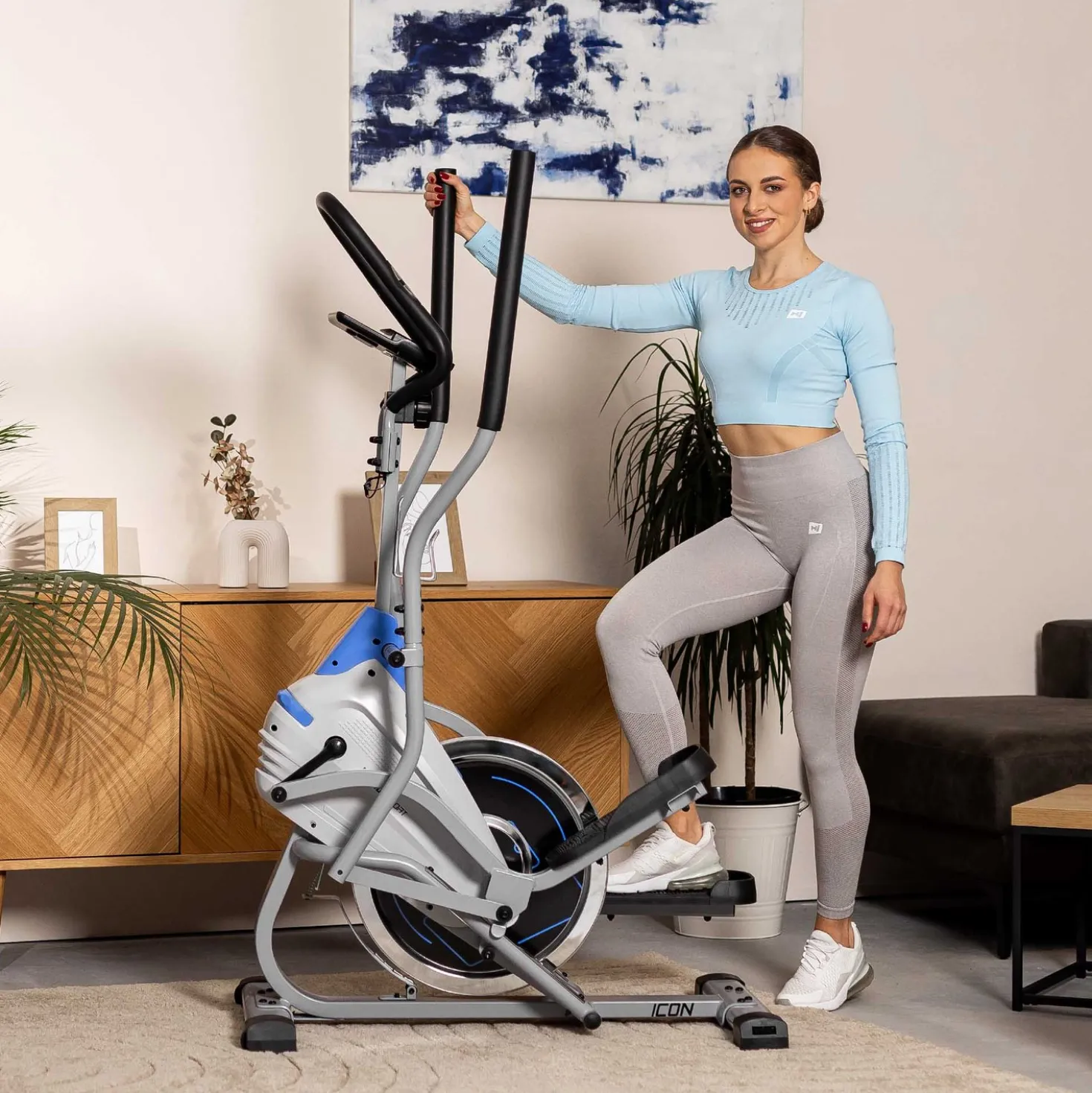 Orbitrek magnetyczny Climber HS-400B Icon szary