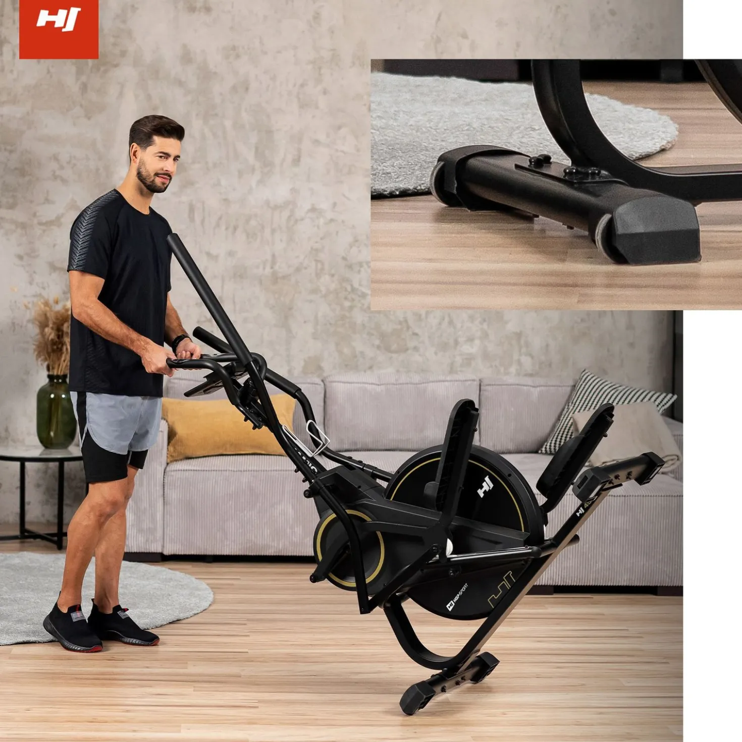 Orbitrek magnetyczny Climber HS-450B Dynamic złoty