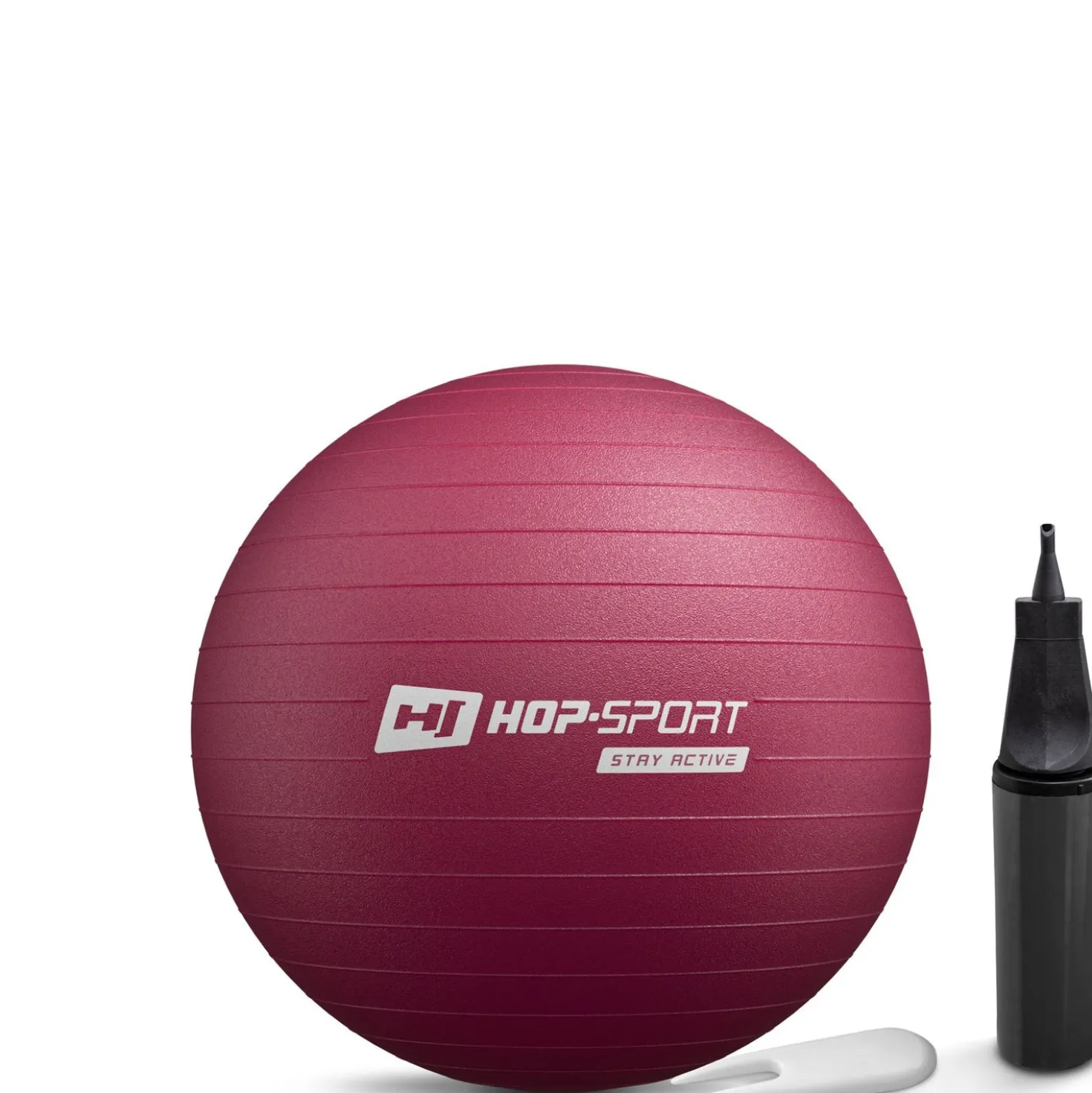 Piłka fitness 45cm z pompką - fioletowa