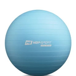 Piłka fitness 65cm z pompką - niebieska
