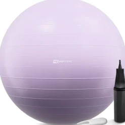 Piłka fitness 85cm z pompką - różowa