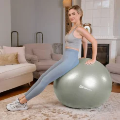 Piłka fitness 85cm z pompką - zielona