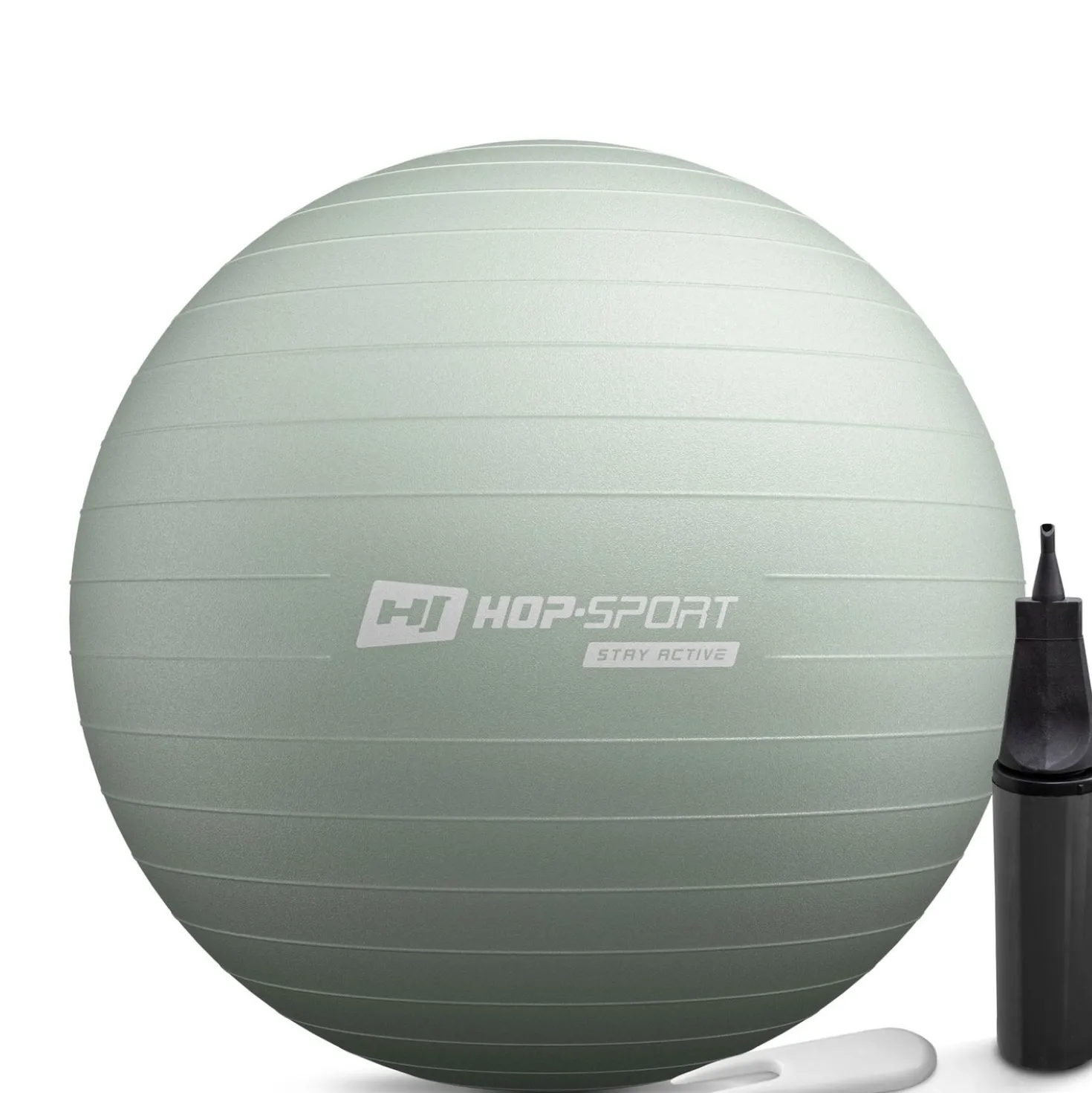 Piłka fitness 65cm z pompką - zielona