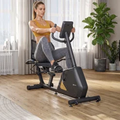 Rower leżący elektryczno-magnetyczny HS-4500L Arkil czarny-złoty
