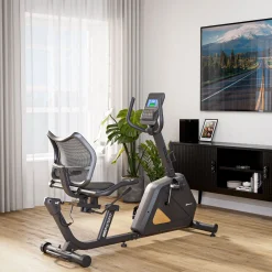Rower leżący elektryczno-magnetyczny HS-4500L Arkil czarny-złoty