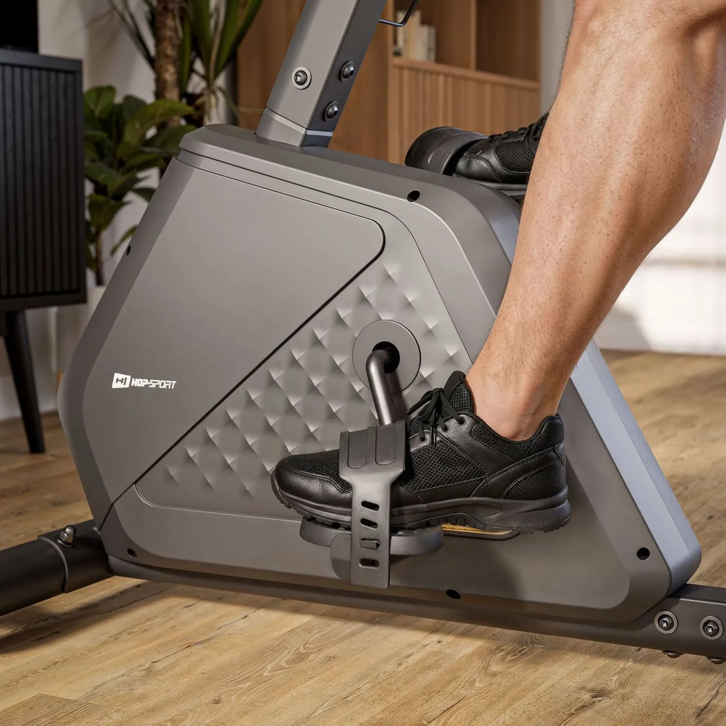 Rower leżący elektryczno-magnetyczny HS-4500L Arkil czarny-złoty