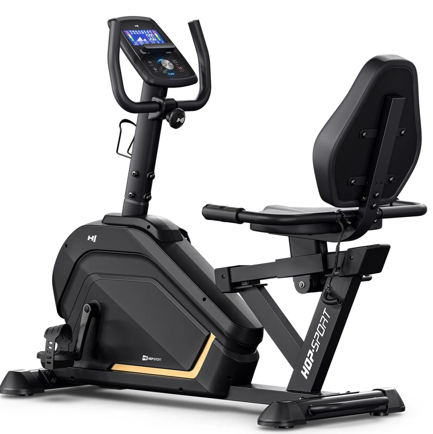 Rower leżący elektryczno-magnetyczny HS-120L Ravel czarny