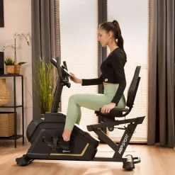 Rower leżący elektryczno-magnetyczny HS-120L Ravel czarny