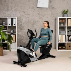 Rower leżący elektryczno-magnetyczny HS-070L Helix srebrny