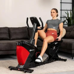Rower leżący elektryczno-magnetyczny HS-070L Helix czerwony