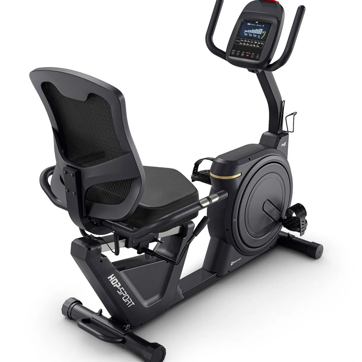 Rower leżący elektryczno-magnetyczny HS-5000L Ranker Czarny/Złoty