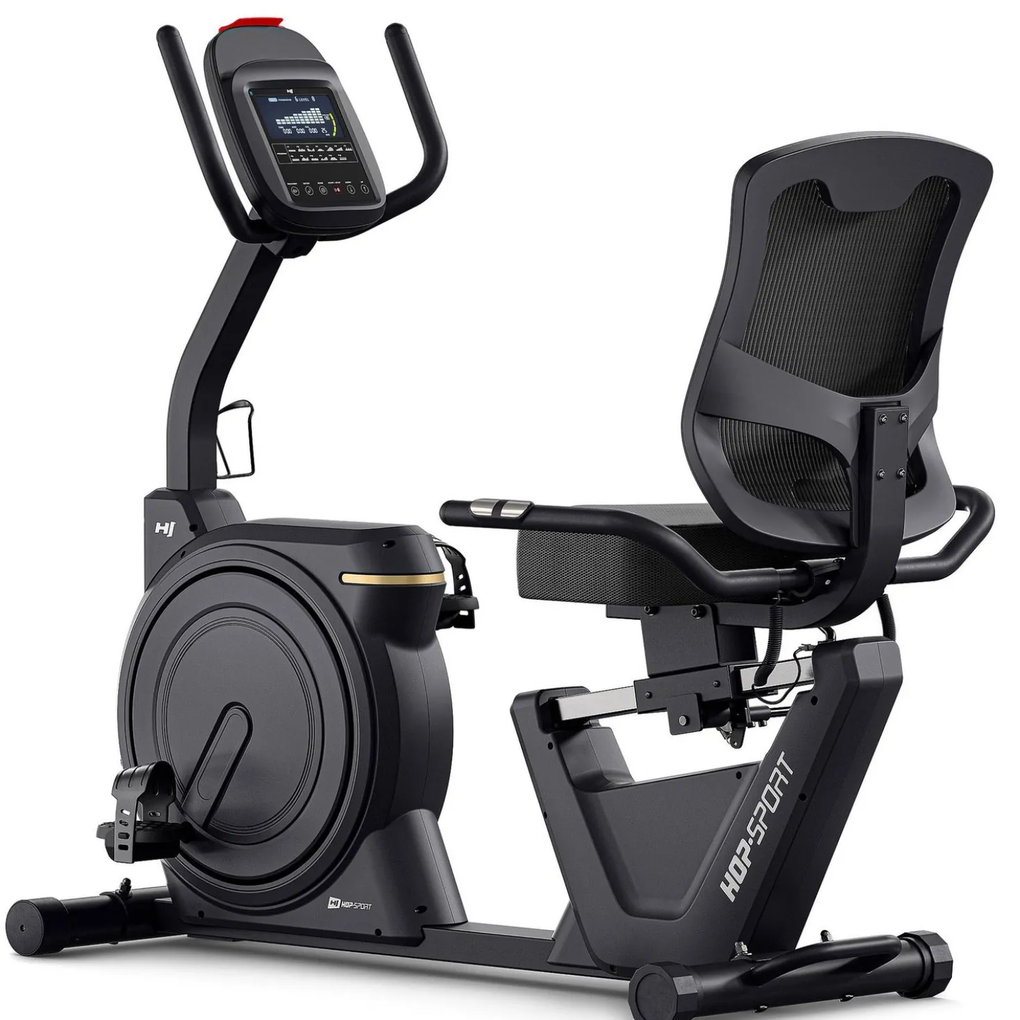 Rower leżący elektryczno-magnetyczny HS-5000L Ranker Czarny/Złoty