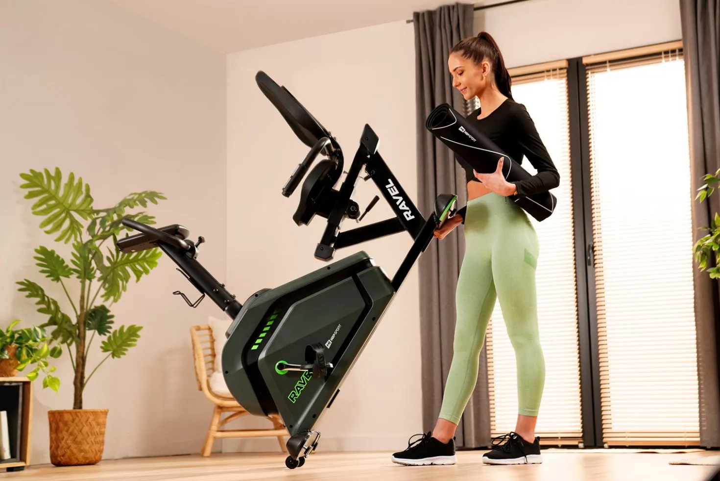 Rower leżący elektryczno-magnetyczny HS-120L Ravel szary