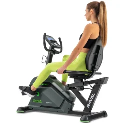 Rower leżący elektryczno-magnetyczny HS-120L Ravel szary