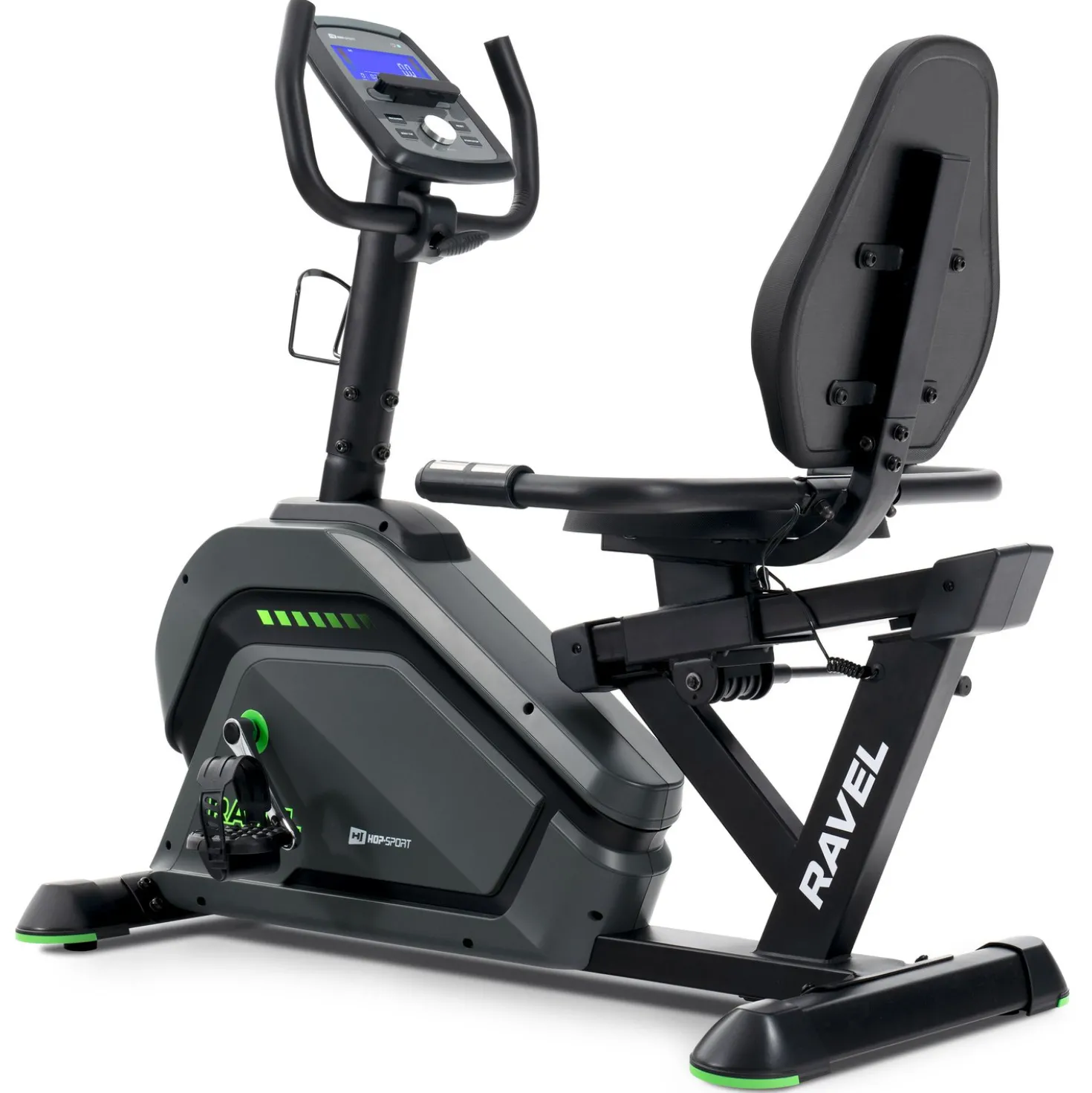 Rower leżący elektryczno-magnetyczny HS-120L Ravel szary