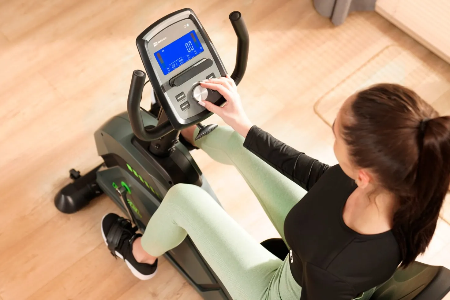 Rower leżący elektryczno-magnetyczny HS-120L Ravel szary