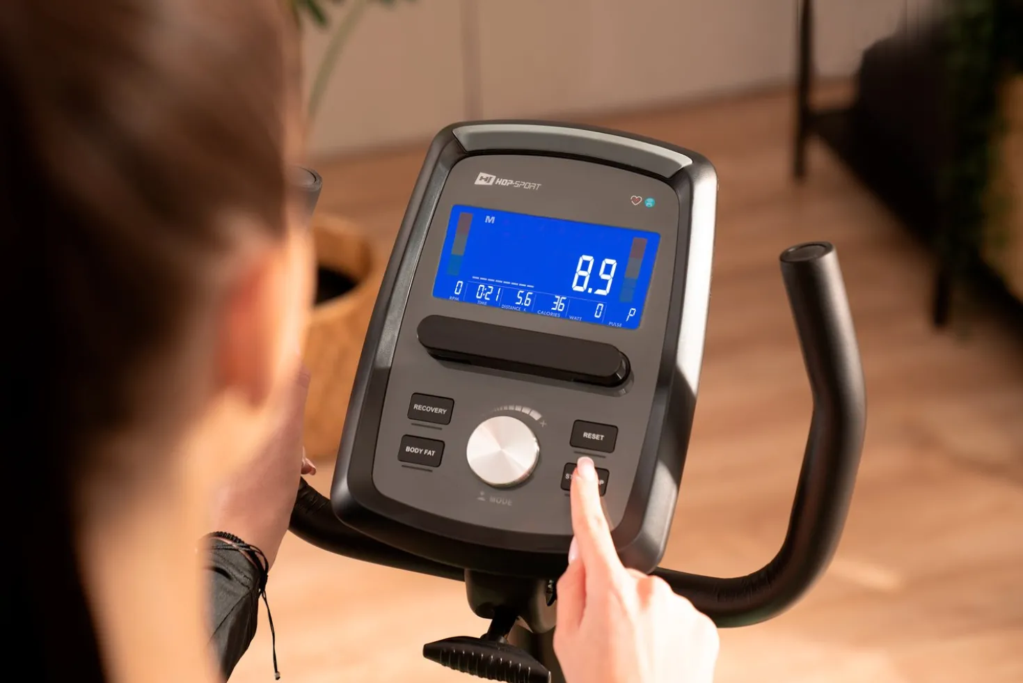 Rower leżący elektryczno-magnetyczny HS-120L Ravel szary