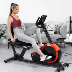 Rower leżący magnetyczny HS-060L Pulse czerwony