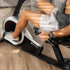 Rower leżący magnetyczny HS-060L Pulse srebrny