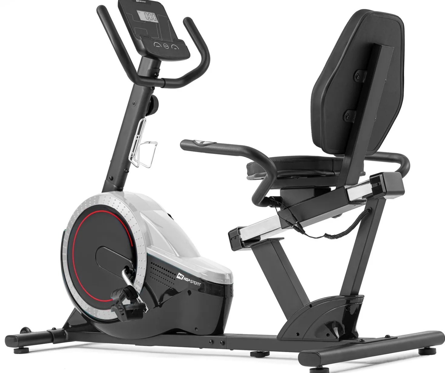 Rower leżący magnetyczny HS-060L Pulse srebrny
