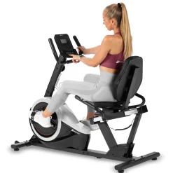 Rower leżący magnetyczny HS-060L Pulse srebrny